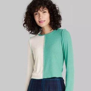 Wild Fable Colorblock Ribbed Longsleeve